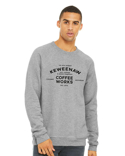 Bella+Canvas Solid Sponge Fleece Raglan Crewneck