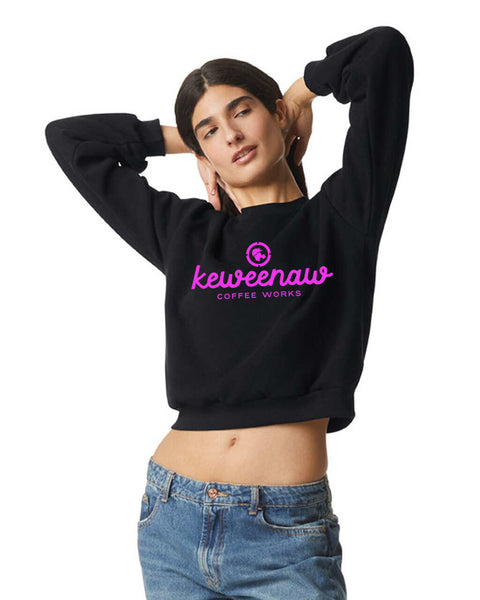 American Apparel ReFlex Fleece Crop Crewneck Sweatshirt