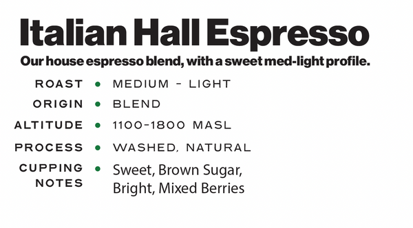 Italian Hall Espresso